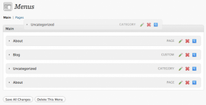 Gestion du menu dans WordPress 3.0