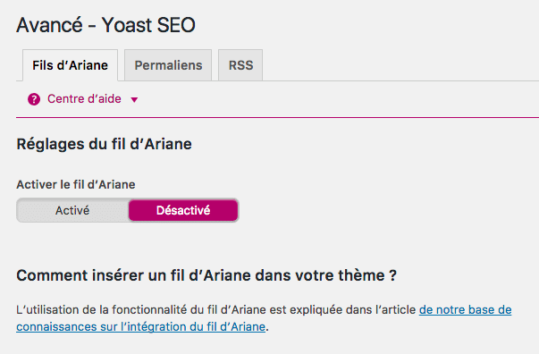 Avancé - WordPress SEO by YOAST