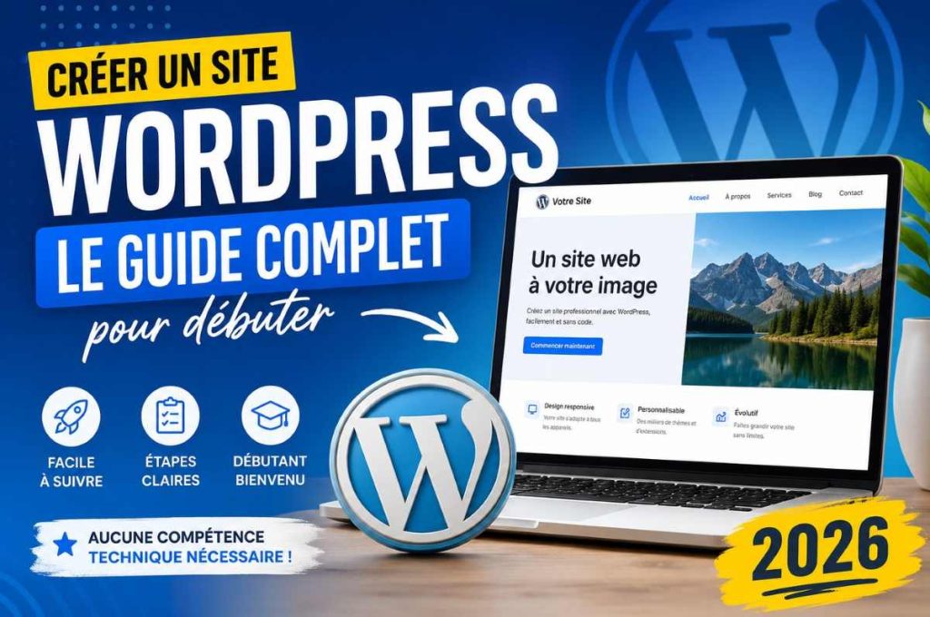 guide débutant créer site wordpress